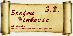 Stefan Minković vizit kartica